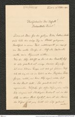 Nachlass Franz Steindachner, Brief von Eduard Graeffe an Franz Steindachner (20.10.1903), Inv.Nr. 173.38, Seite 1
